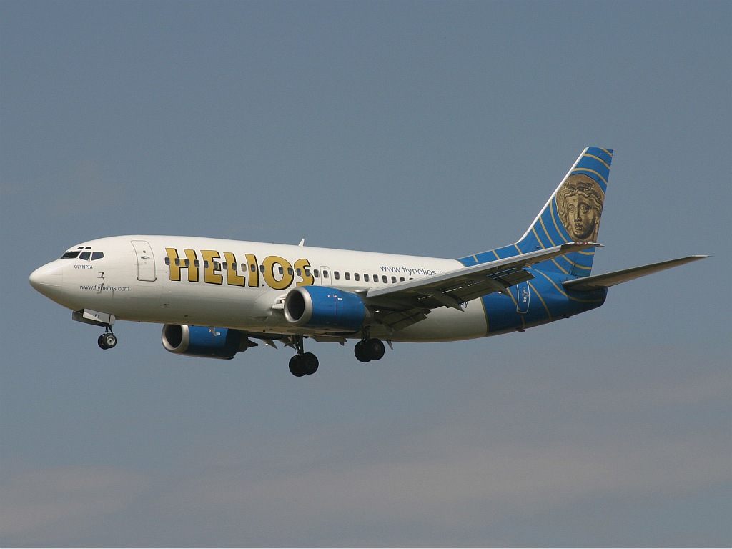 Helios Airways Boeing 737-300, registration 5B-DBY, photographed three days before the accident