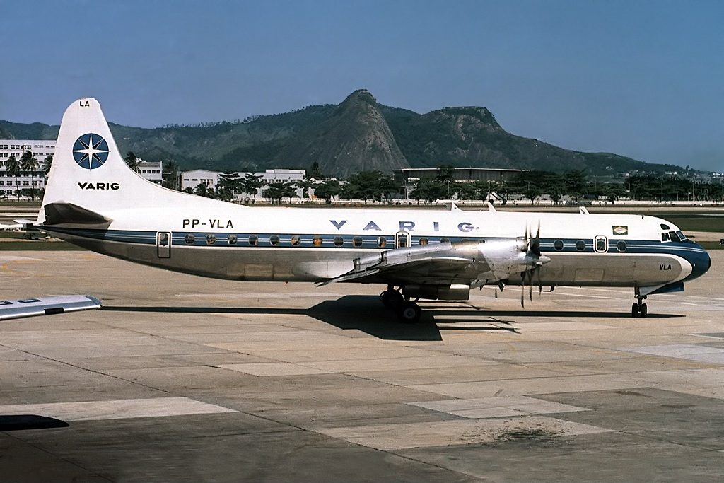 Lockheed L-188 Electra turboprop airliner, the same type flown as LANSA Flight 508