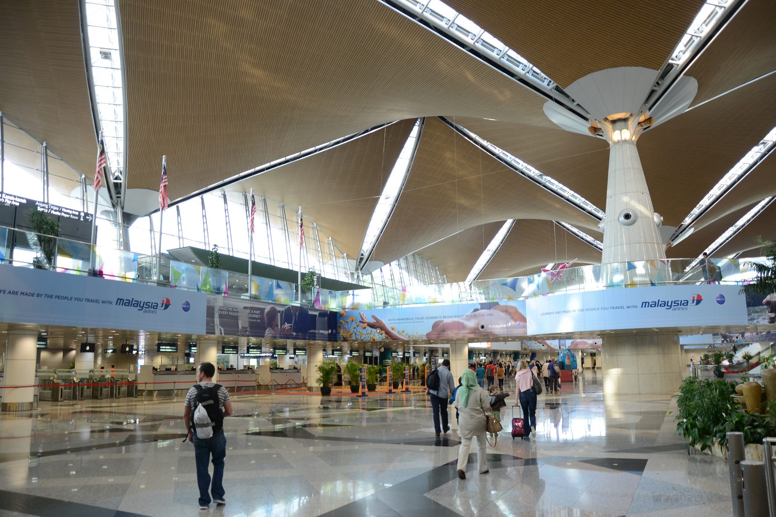 Kuala Lumpur International Airport, where Malaysia Airlines Flight 370 departed just after midnight on March 8, 2014