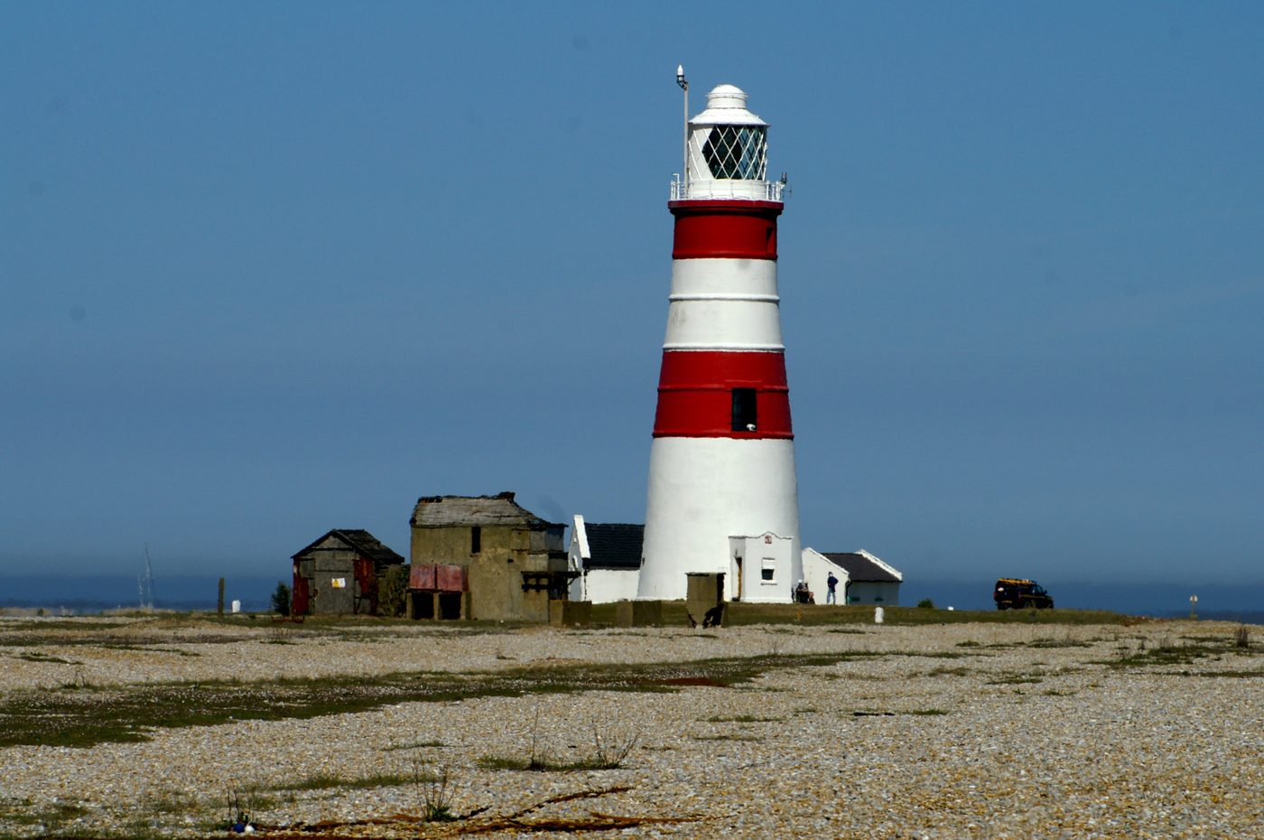 Orford Ness Lighthouse on the Suffolk coast, identified by researcher Ian Ridpath as the likely source of the flashing light described by Lt Col Halt