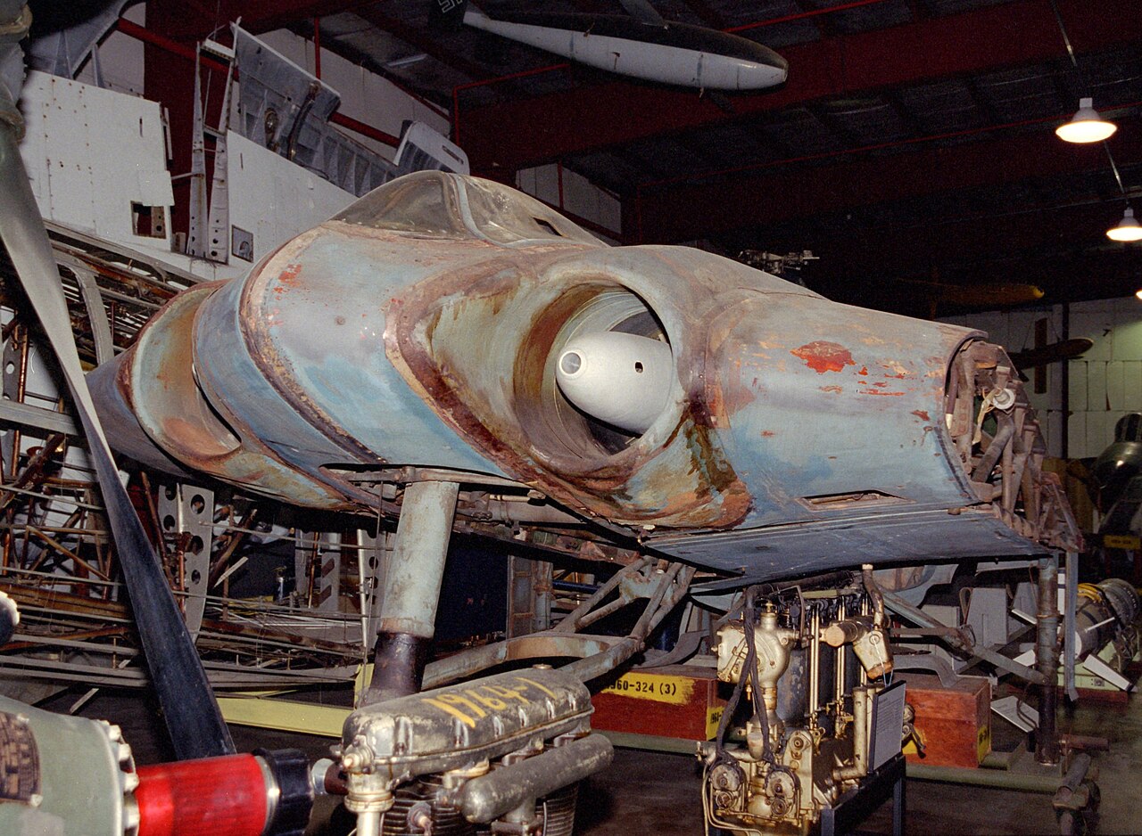 The Horten Ho 229 V3 prototype today, at the Smithsonian's restoration facility