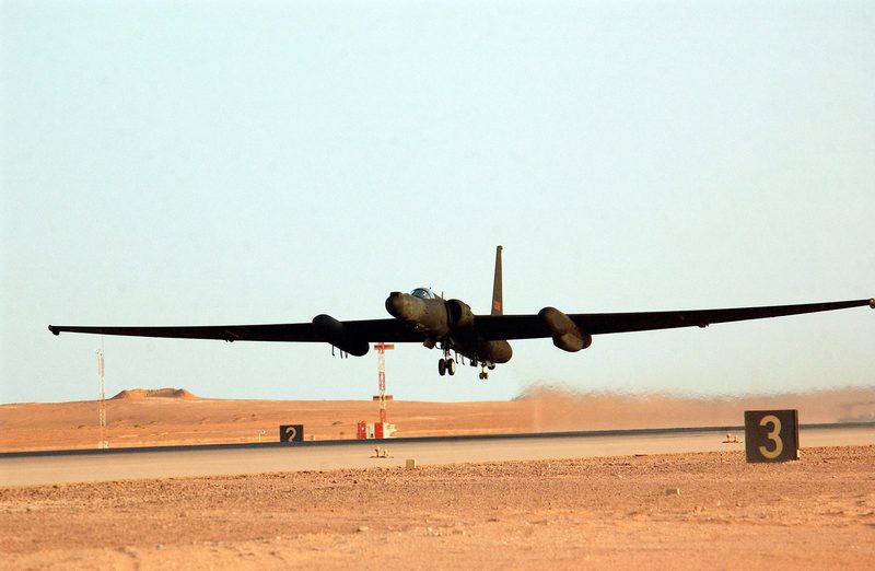 Lockheed U-2 Dragon Lady taking off